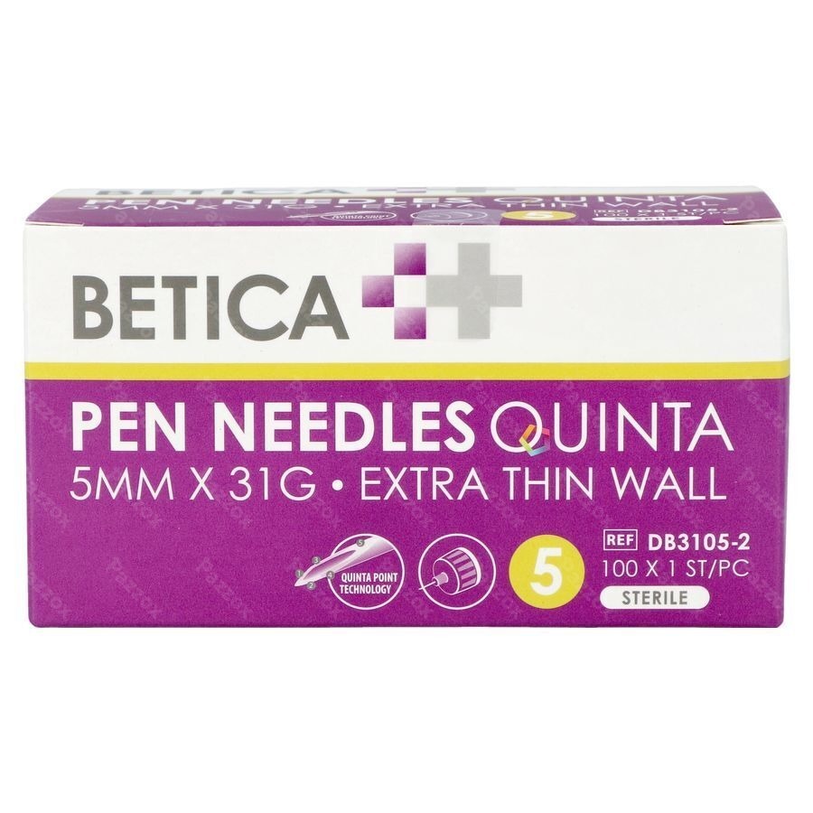 Betica Aiguilles Stylo Inj Quinta 5mmx31g 100