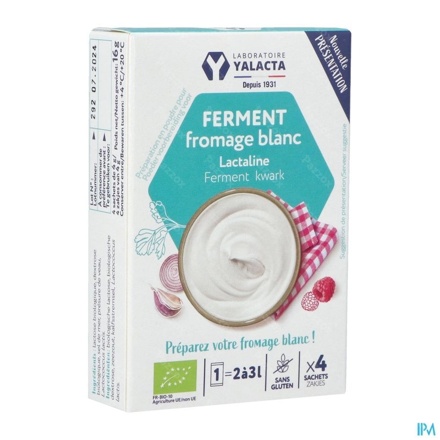 Yalacta Ferment Fromage Blanc Bio 4x4g