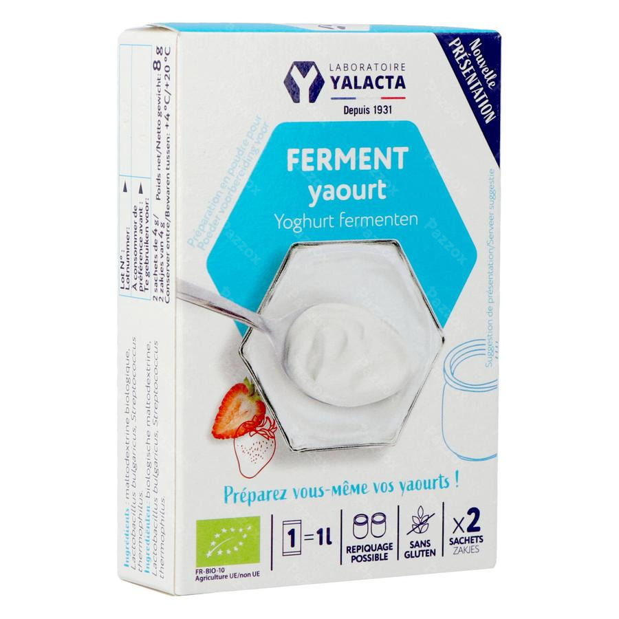 Yalacta Ferment pour Yaourt Bio : : Epicerie