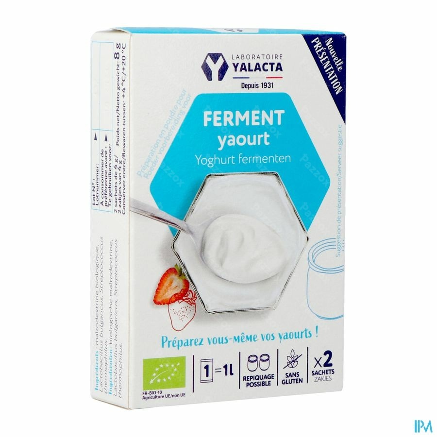 Yalacta Ferment pour Yaourt Bio : : Epicerie