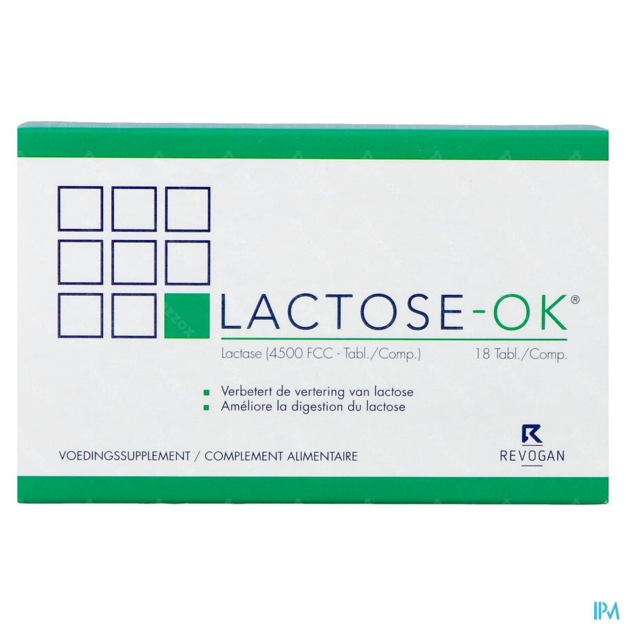 Revogan Lactose-OK 18 Comprimés