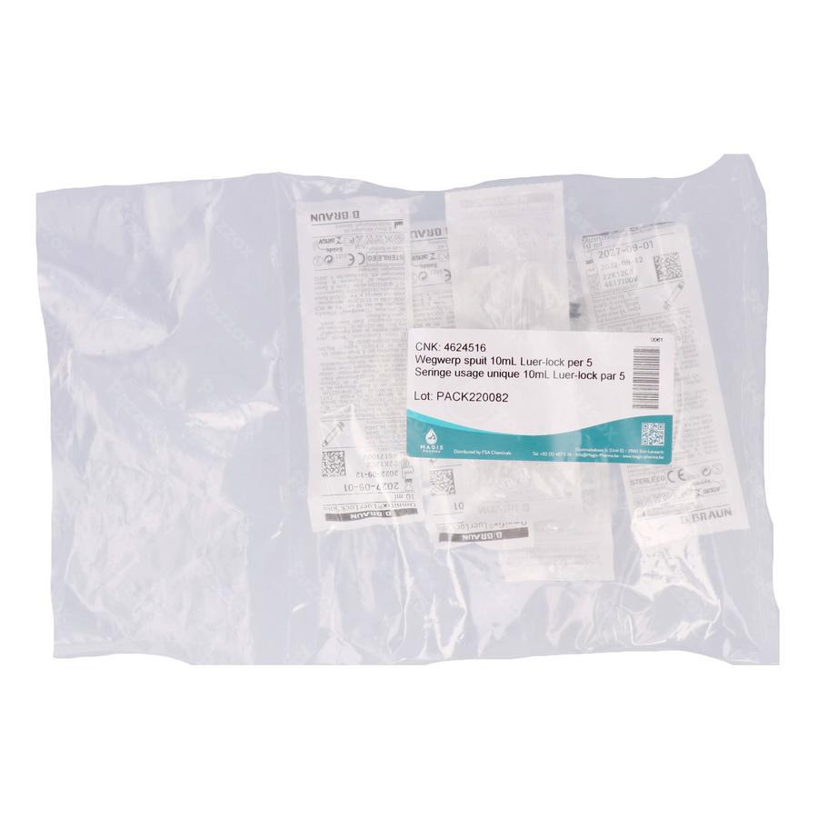 Seringue Usage Unique 10ml Luer-lock 5 Magis