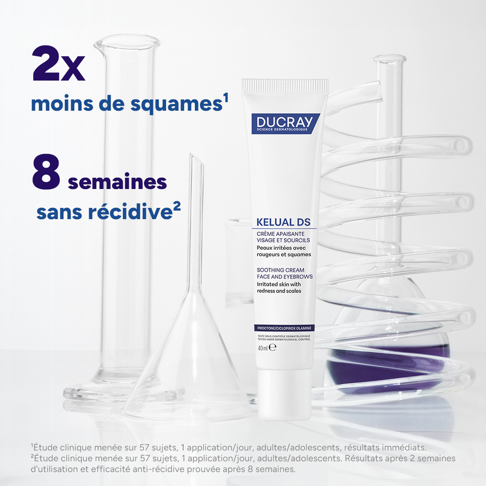 Ducray Kelual DS Crème, Peau irritée avec rougeurs et squames 40 ml