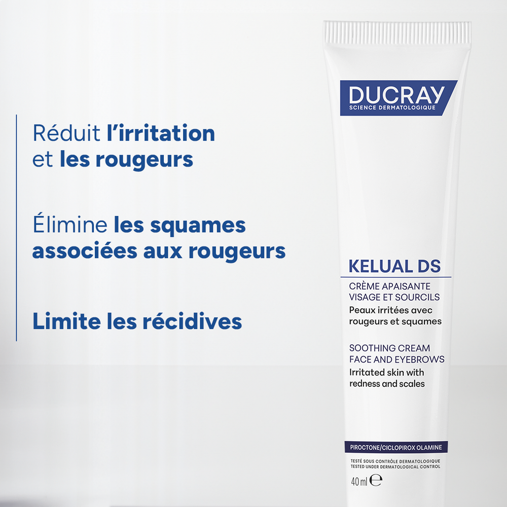 Ducray Kelual DS Crème, Peau irritée avec rougeurs et squames 40 ml