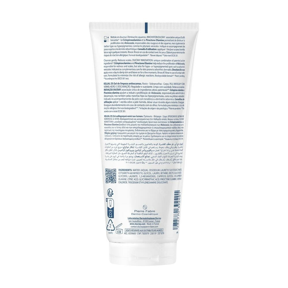 Ducray Kelual Ds Gel Nettoyant A/squam 200ml Nf