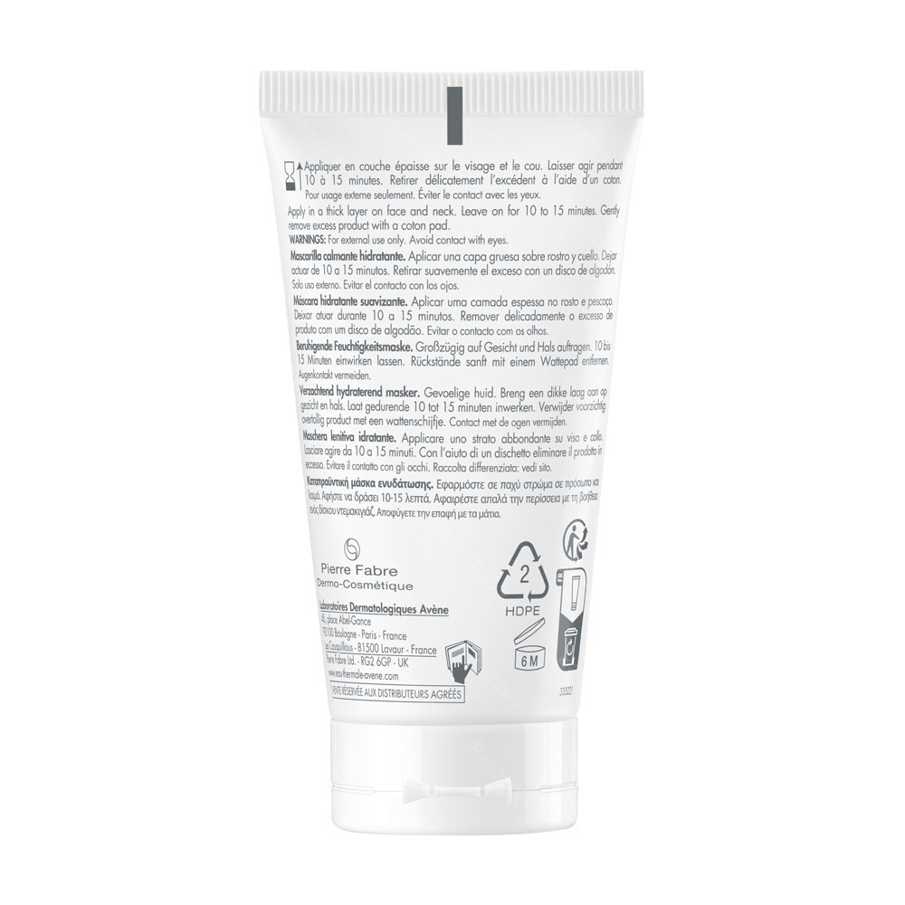 Avène Masque Apaisant Hydratant 50ml