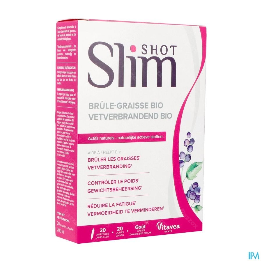 Vitavea Slimshot Brule Graisse Bio Ampulles 20