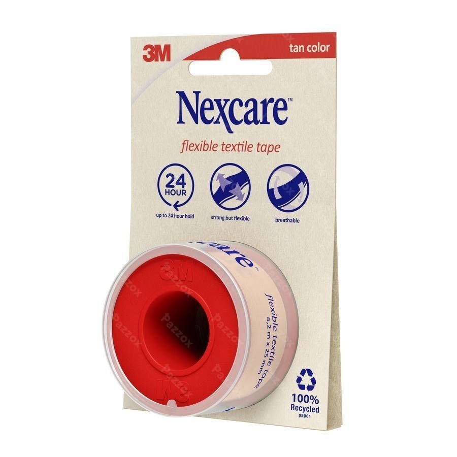 Nexcare 3m Textile Ruban Flexible 4,2mx25mm Nt04-2