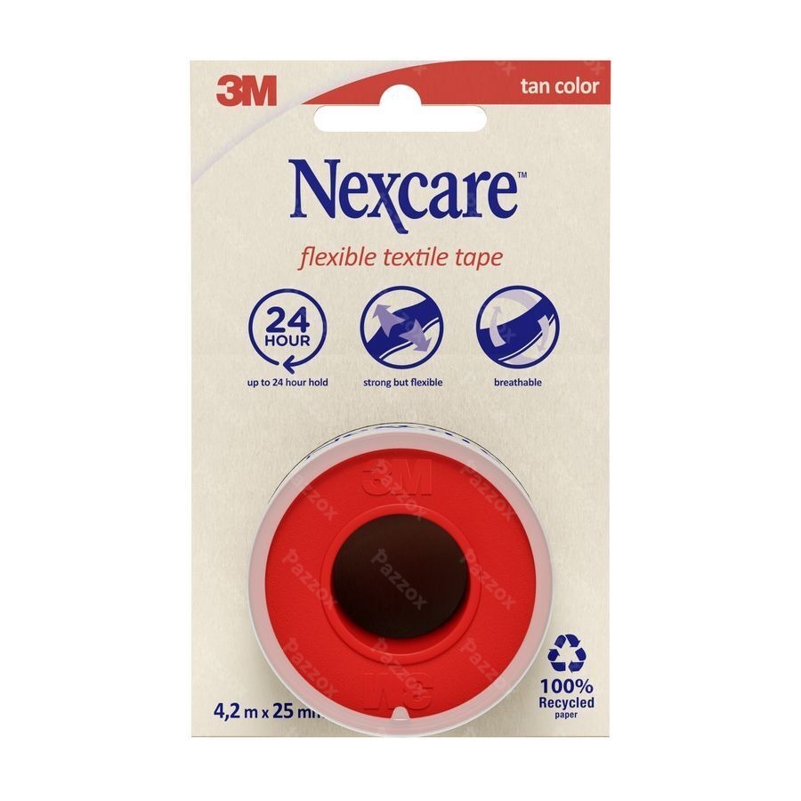 Nexcare 3m Textile Ruban Flexible 4,2mx25mm Nt04-2