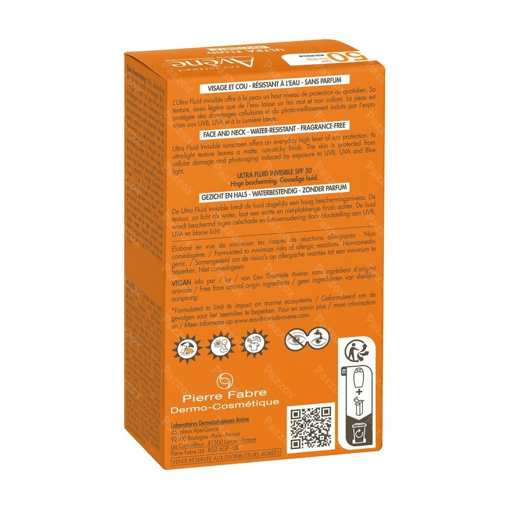 Avène Soleil Ultra Fluid Invisible SPF50+ 50ml