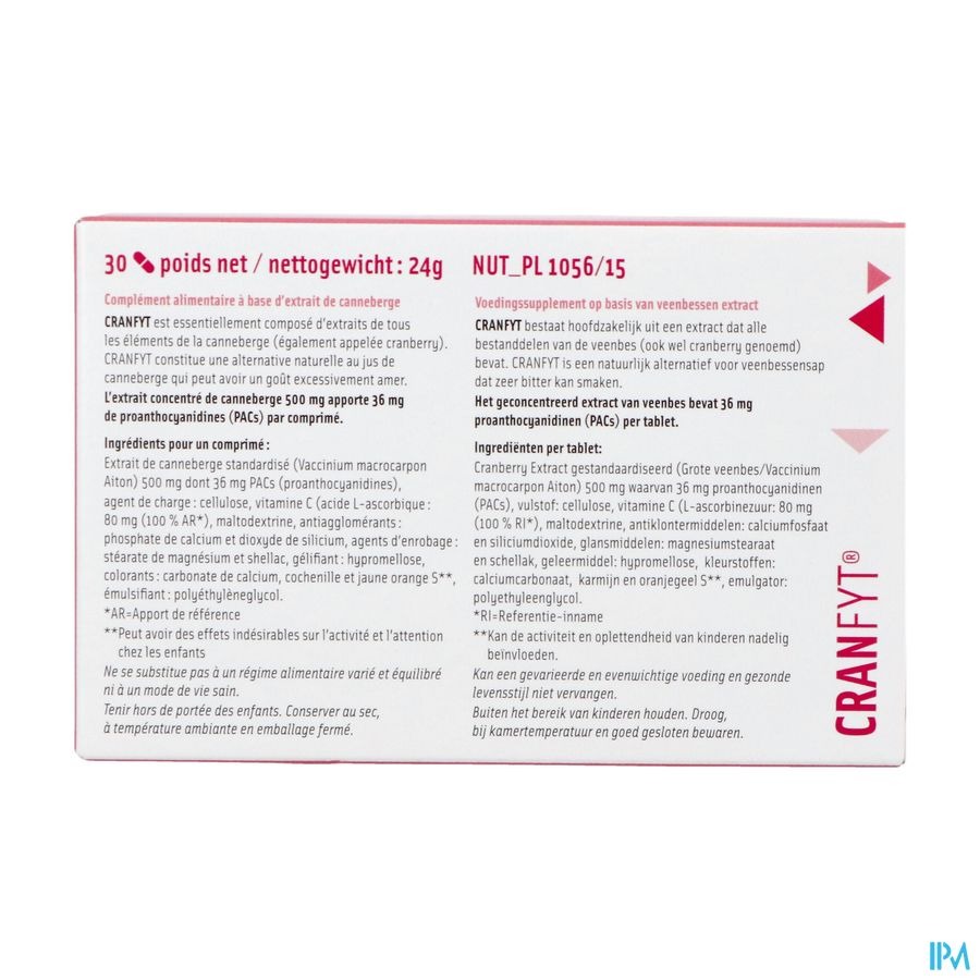 Cranfyt 30 Comprimés