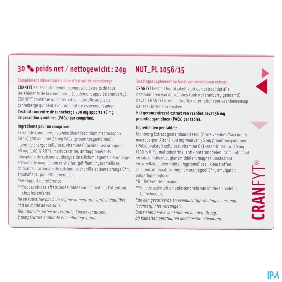 Cranfyt 30 Comprimés