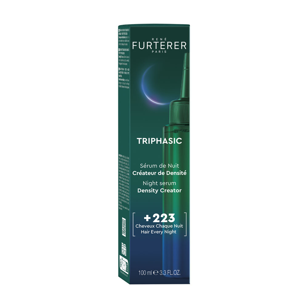 René Furterer Triphasic Sérum de nuit créateur de densité, Anti-chute, tous type de cheveux 100ml