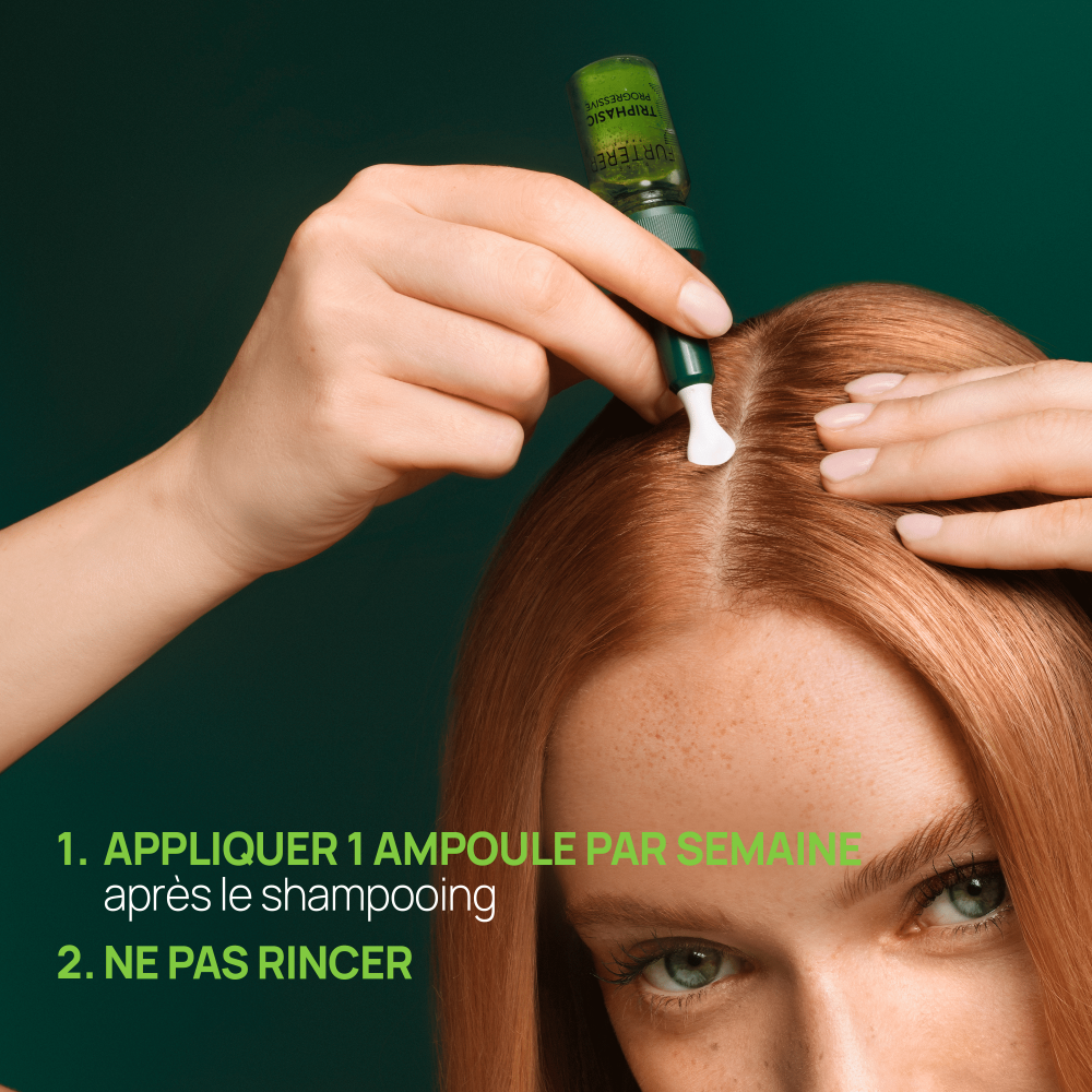 René Furterer Triphasic Progressive, Traitement Antichute Longévité & Densité, chute de cheveux héréditaire & hormonale 8fl.