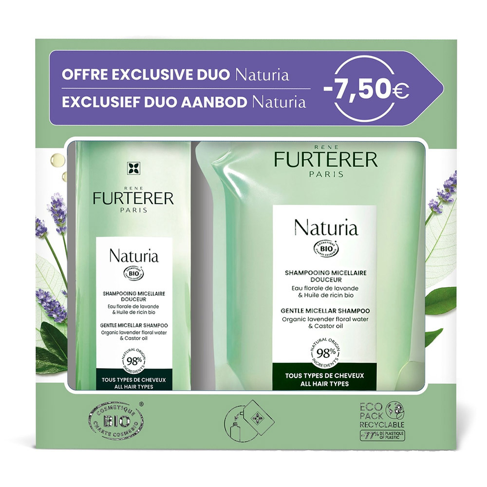 Furterer Naturia Sh Micellaire 400ml+recharge400ml
