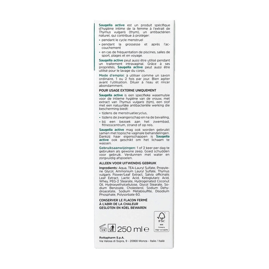 Saugella Active Emulsion 250ml