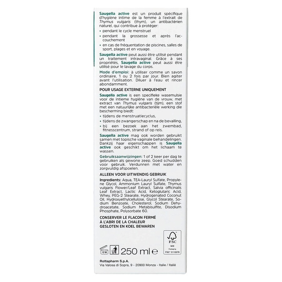 Saugella Active Emulsion 250ml