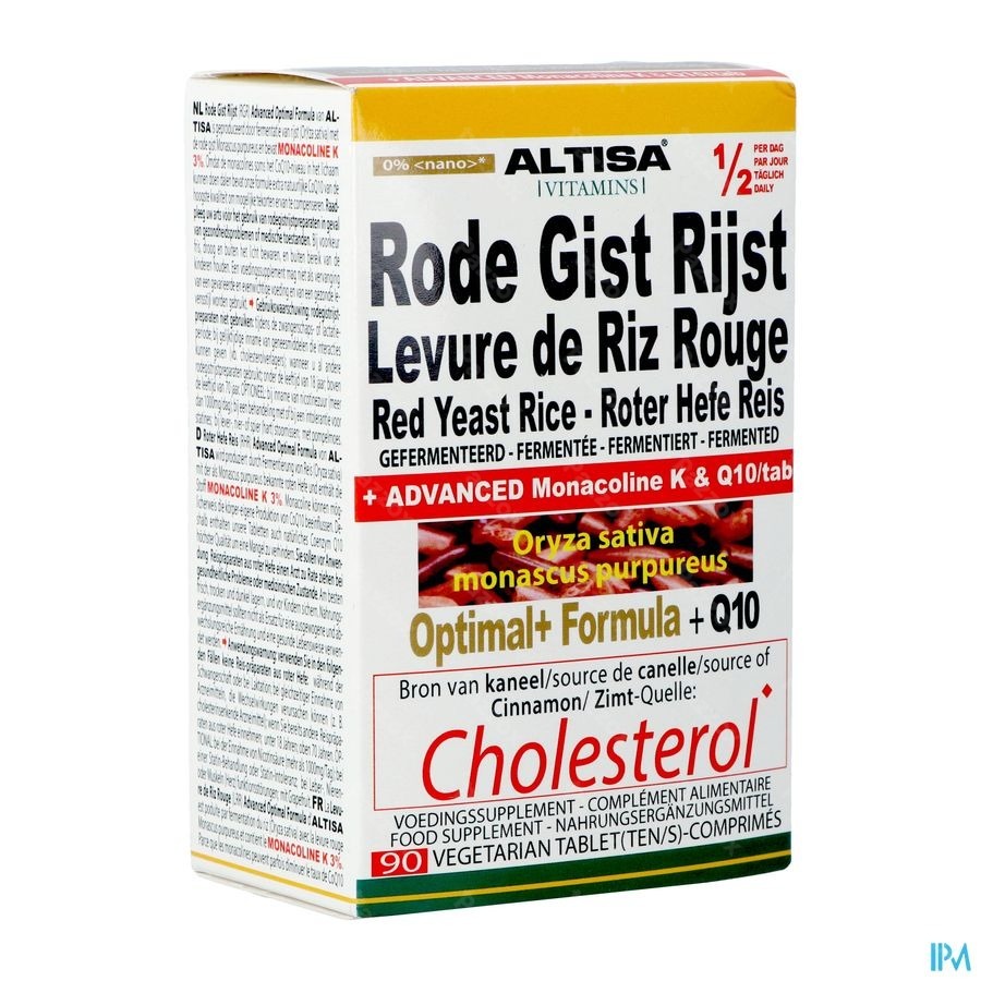 Altisa Levure Riz Rouge Optimal Formula Comp 90 Nf