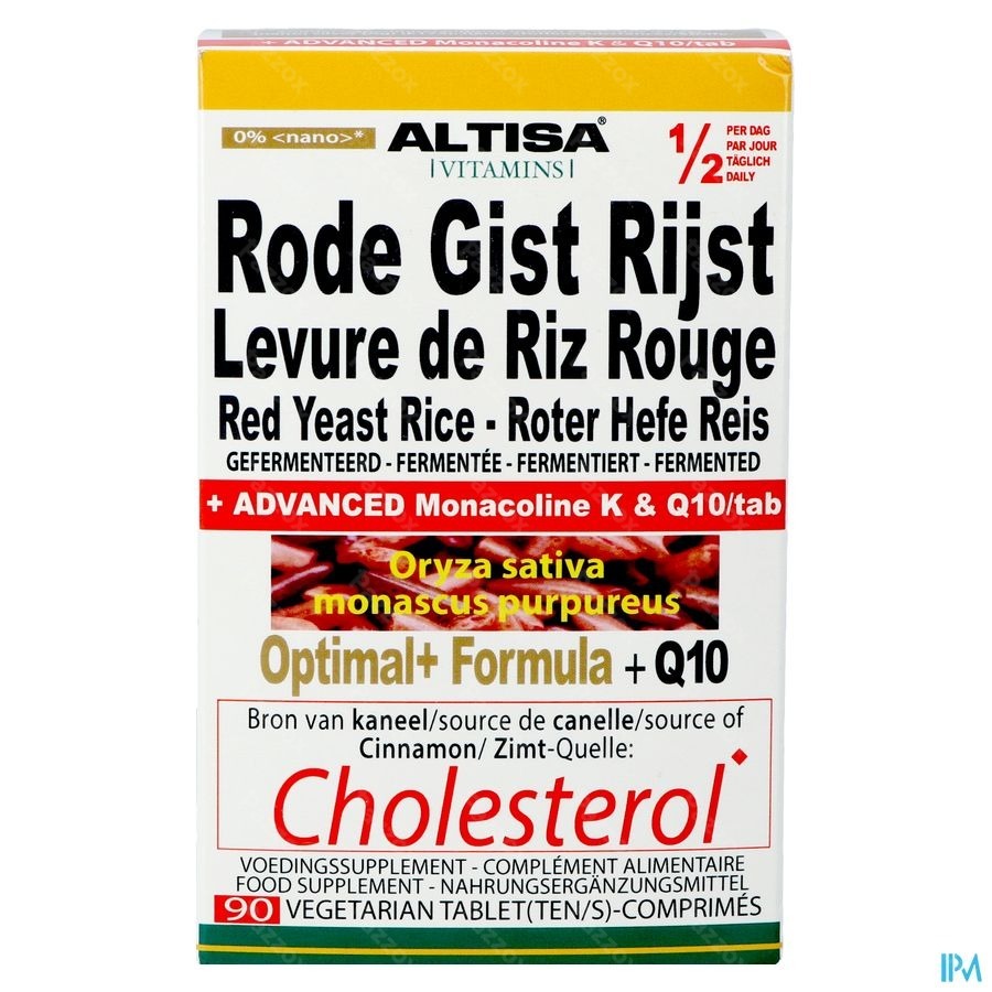 Altisa Levure Riz Rouge Optimal Formula Comp 90 Nf