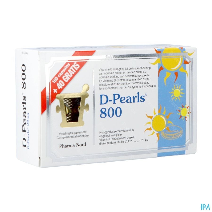 Pharma Nord D-Pearls 800 160 + 40 Gélules Gratuites