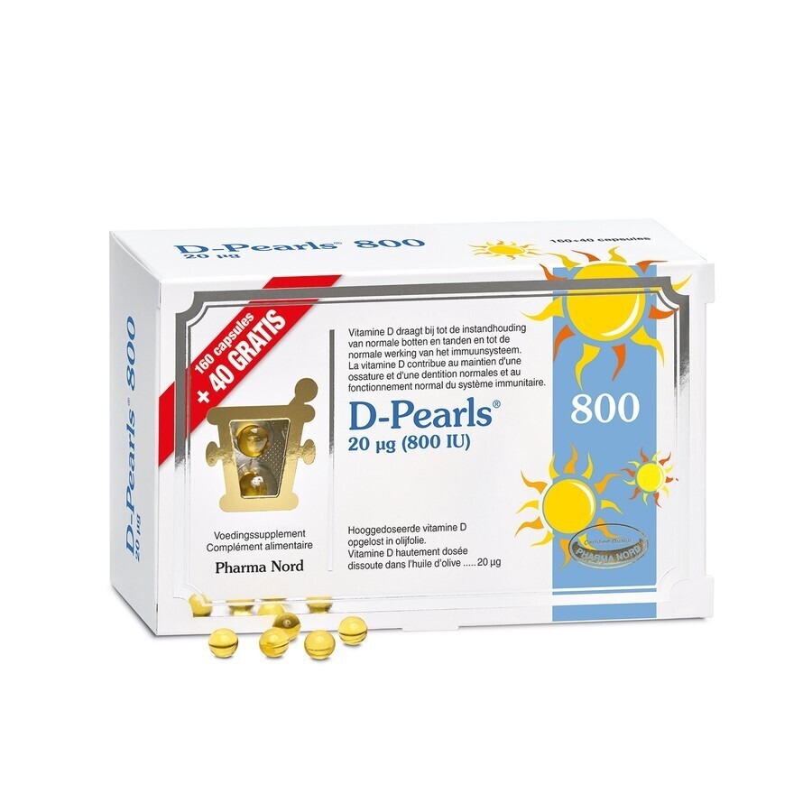 Pharma Nord D-Pearls 800 160 + 40 Gélules Gratuites