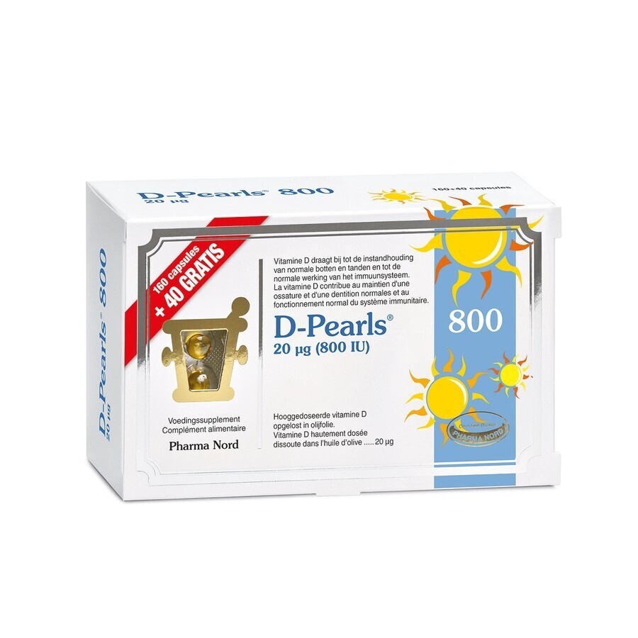Pharma Nord D-Pearls 800 160 + 40 Gélules Gratuites