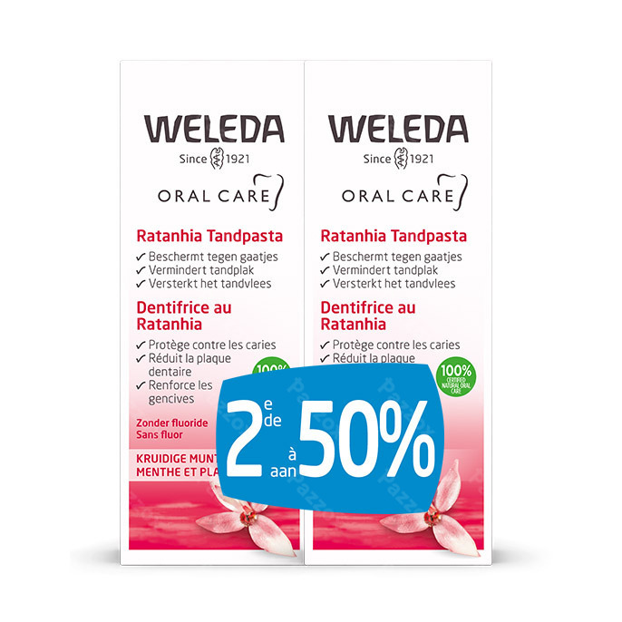 Weleda Dentifrice Ratanhia Duopack 2x75ml