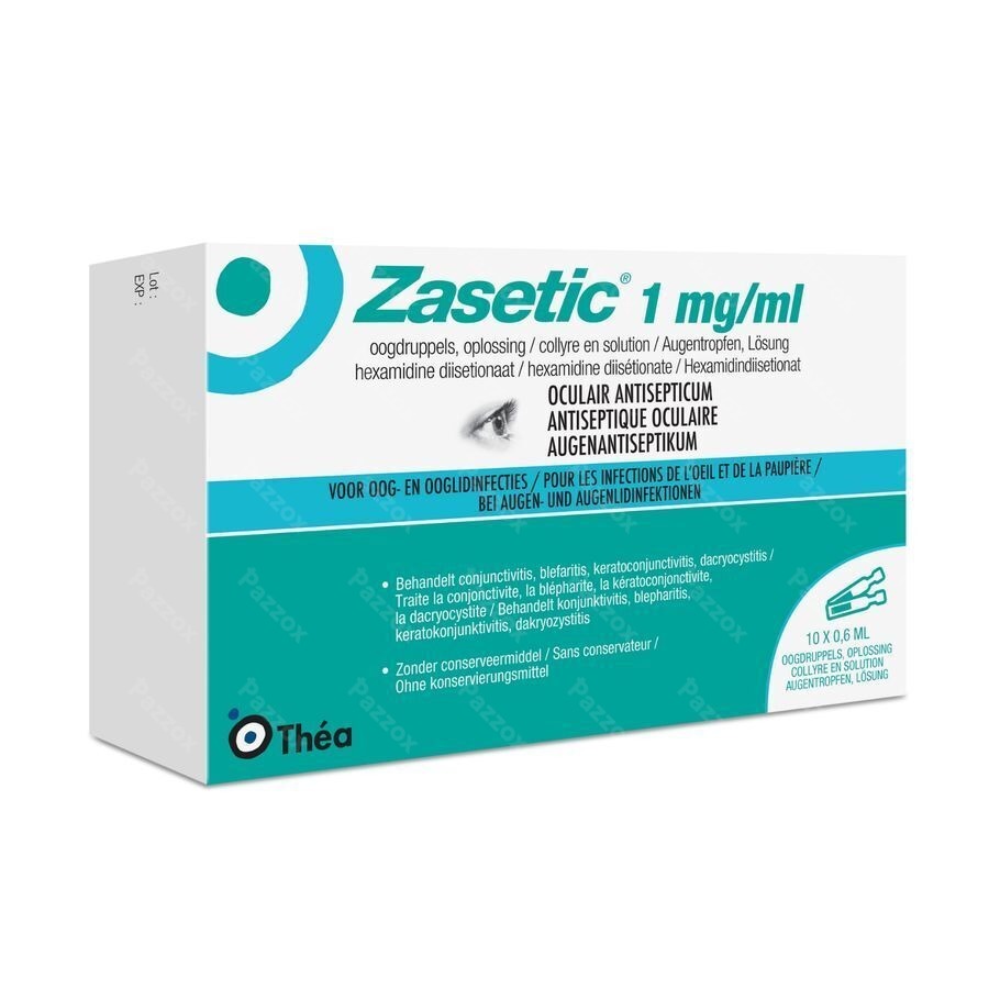 Zasetic 1mg/ml Sol Ud Gutt Oculaires 10x0,6ml