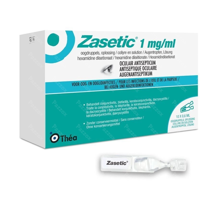 Zasetic 1mg/ml Sol Ud Gutt Oculaires 10x0,6ml