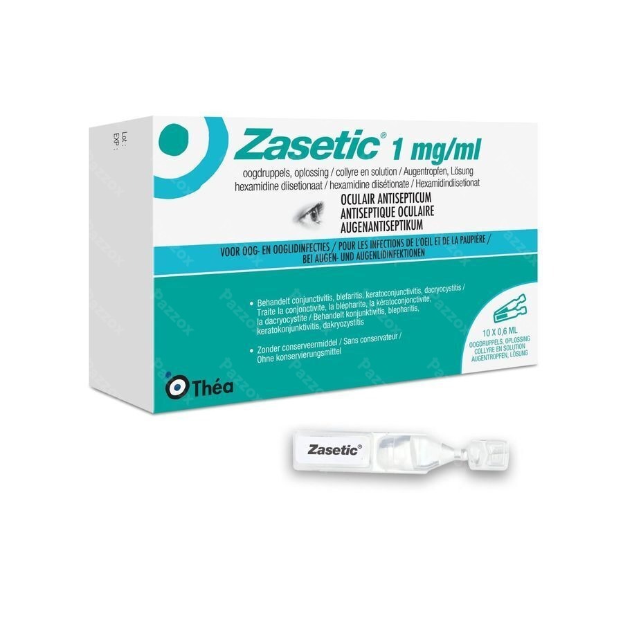 Zasetic 1mg/ml Sol Ud Gutt Oculaires 10x0,6ml