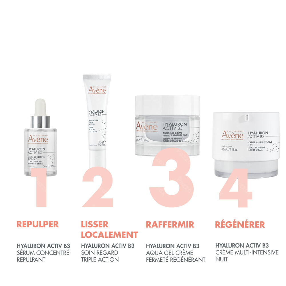 Avène Hyaluron Activ B3 Aqua Gel-crème régénération cellulaire, anti-âge Acide hyaluronique & Niacinamide 50ml