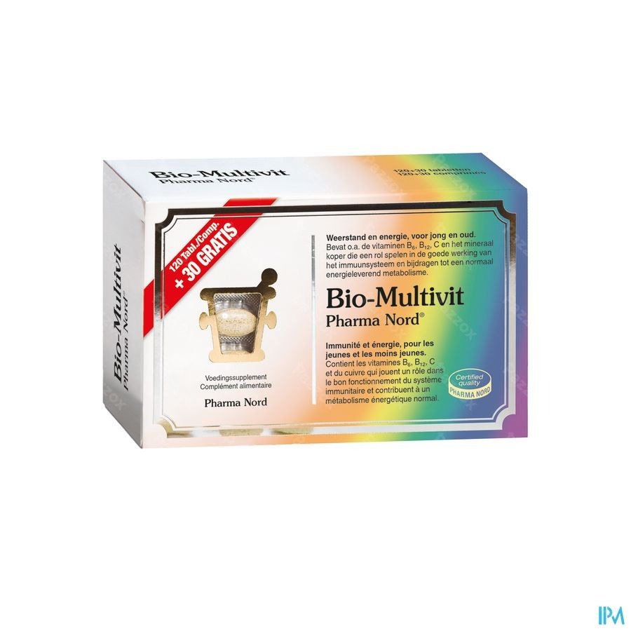 Pharma Nord Bio-Multivit 120+30 Comprimés Gratuits