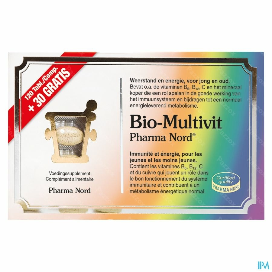 Pharma Nord Bio-Multivit 120+30 Comprimés Gratuits