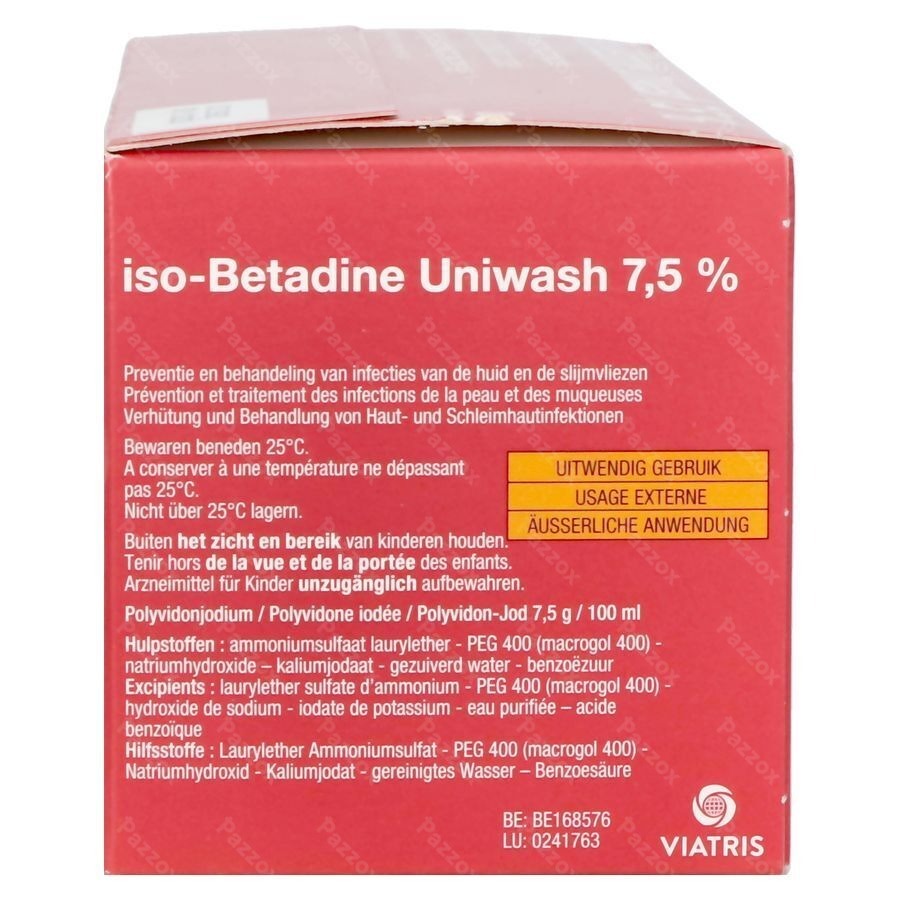 ISO BETADINE UNIWASH 7,5% 50X10 ML NF