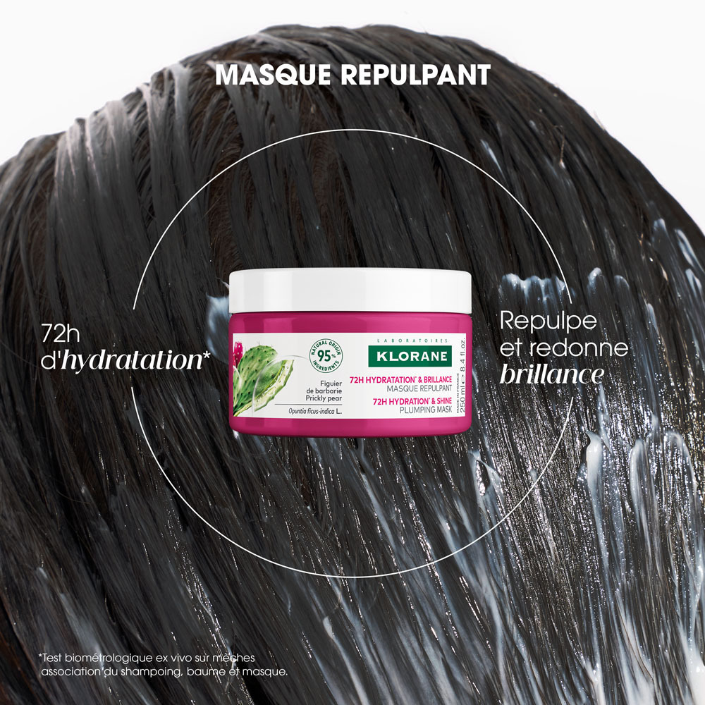 Klorane Hydratation & Brillance Masque Repulpant - Figuier de Barbarie 250 ml