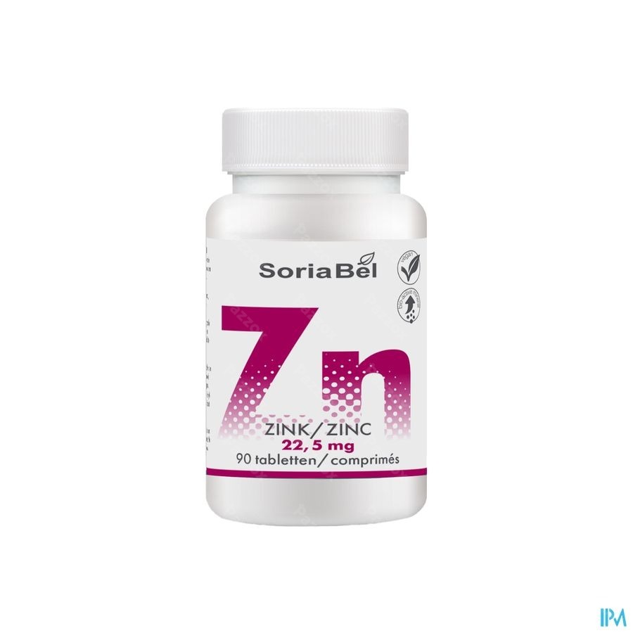 Soria Zinc Bio-actif 22,5mg Comp 90
