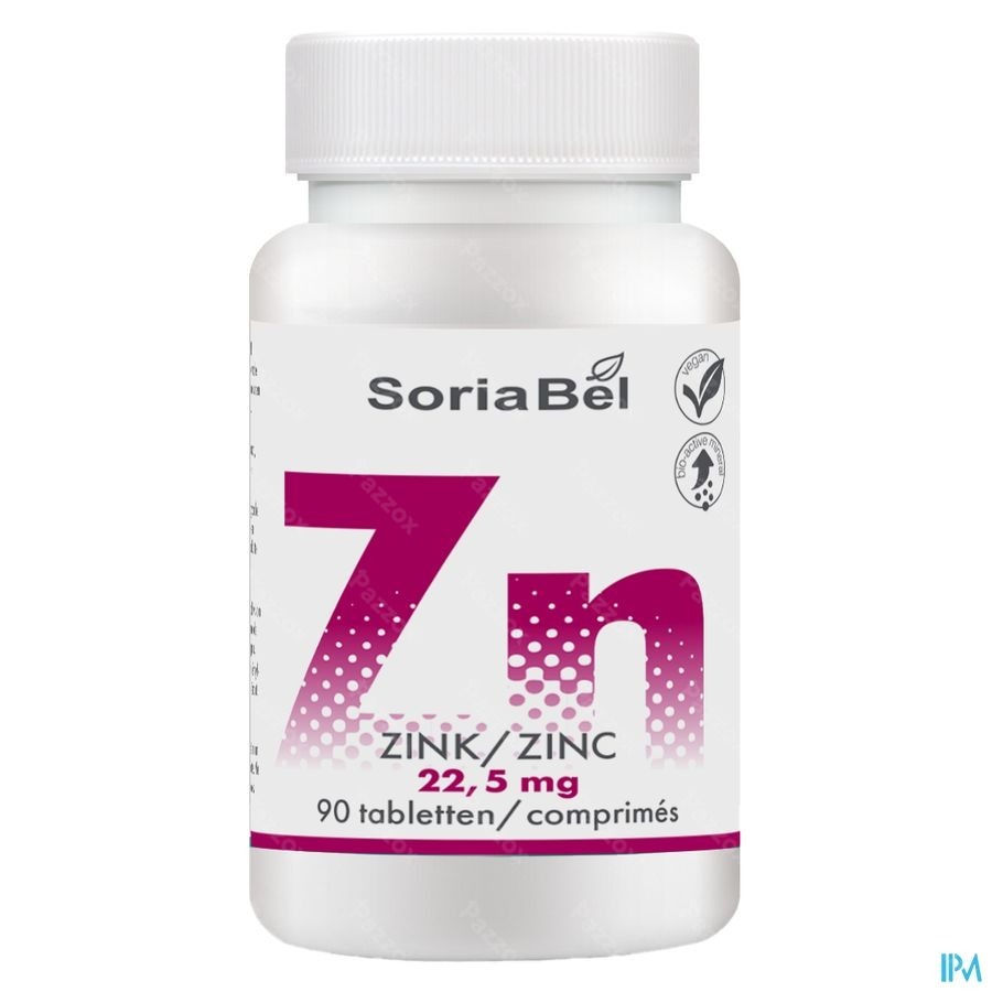 Soria Zinc Bio-actif 22,5mg Comp 90