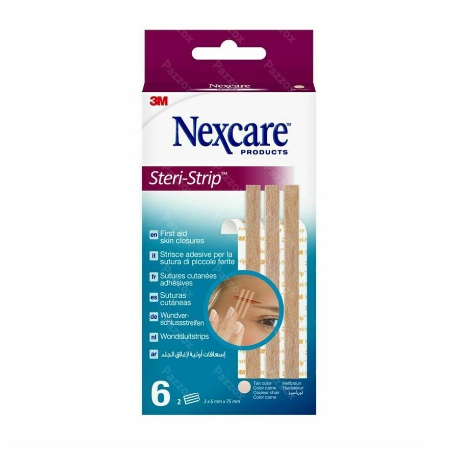 Nexcare 3m Steri-strip Sut.cut.ad.beige 6mmx75mm 6