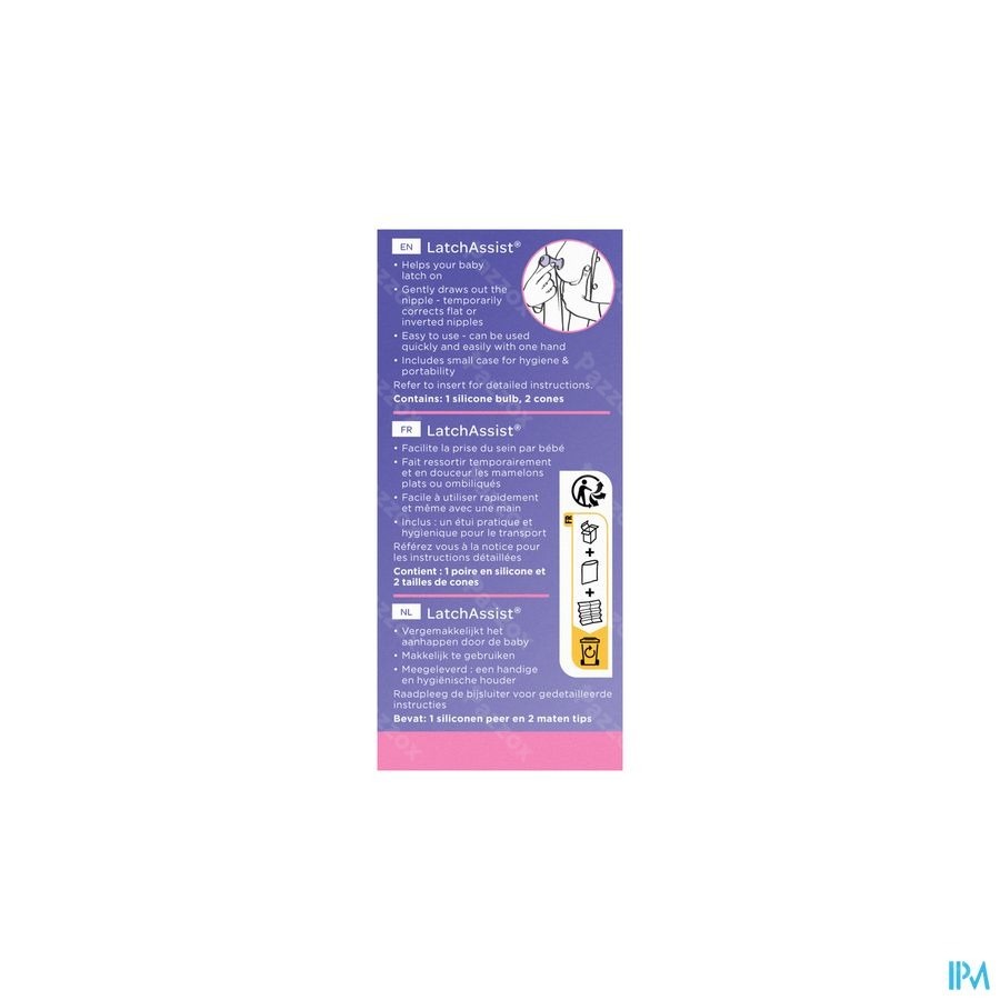 Lansinoh Latch Assist Poire Mamelons 1