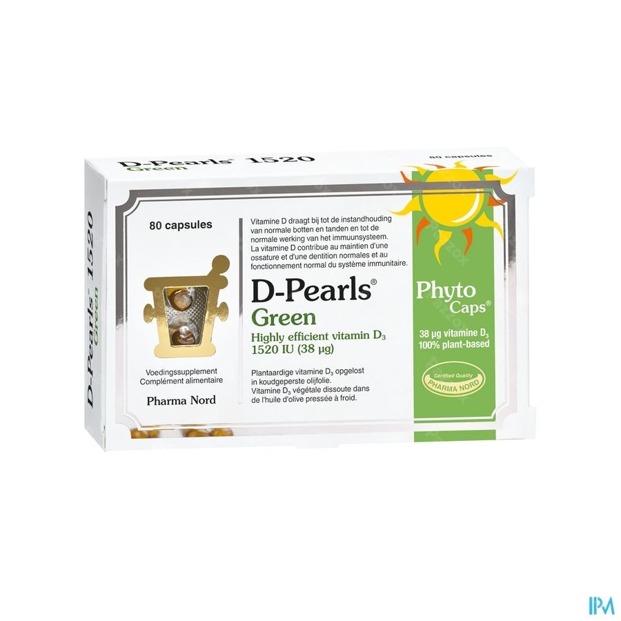D-Pearls Green 1520 80 V-Caps