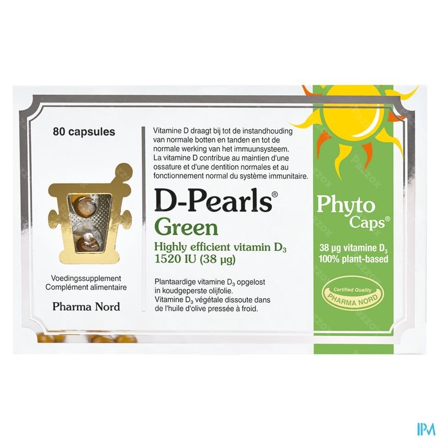 D-Pearls Green 1520 80 V-Caps