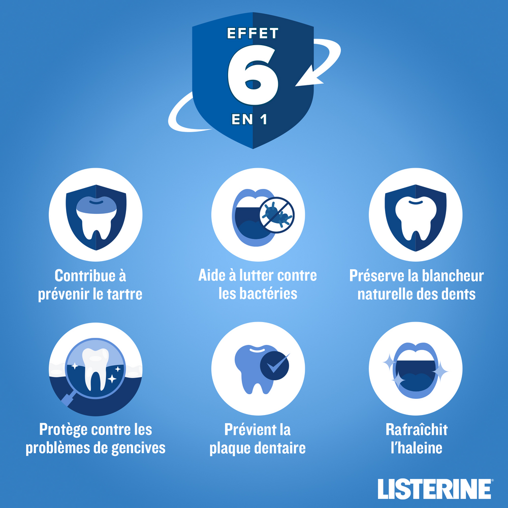 Listerine Total Care Protection A/tartre 500ml Nf
