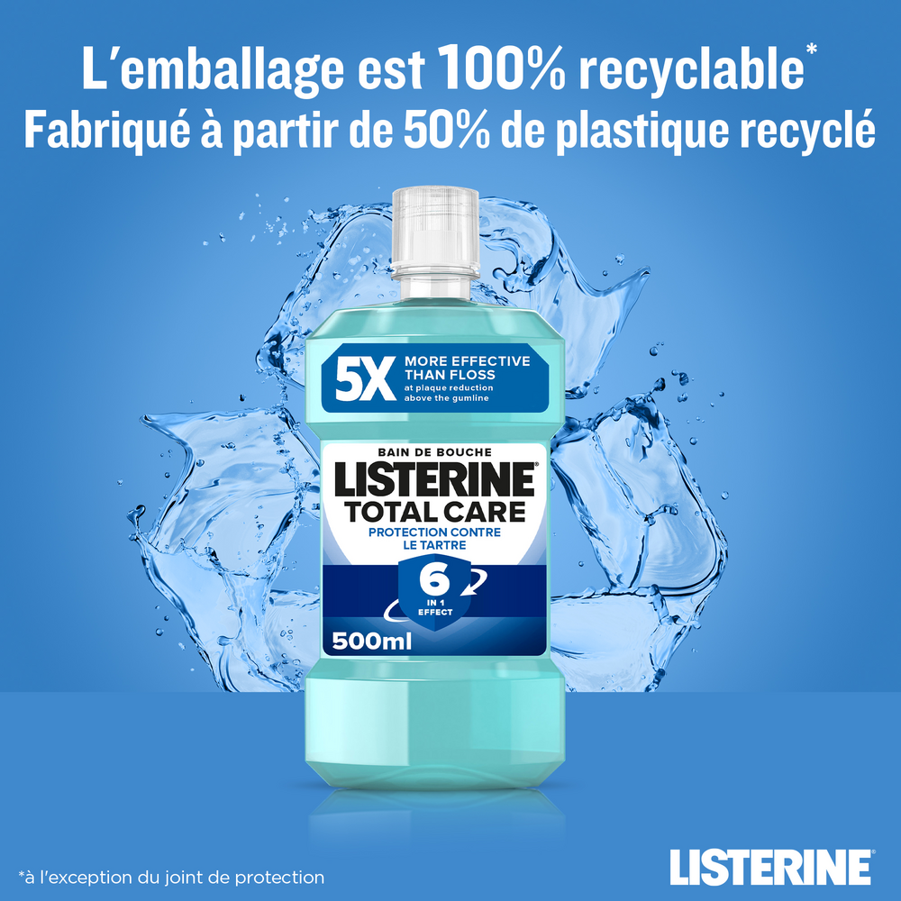 Listerine Total Care Protection A/tartre 500ml Nf