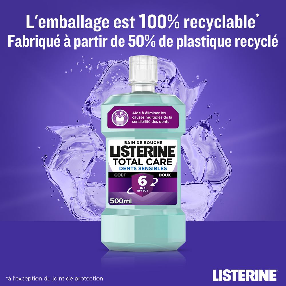 Listerine Total Care Dents Sensibles 500ml