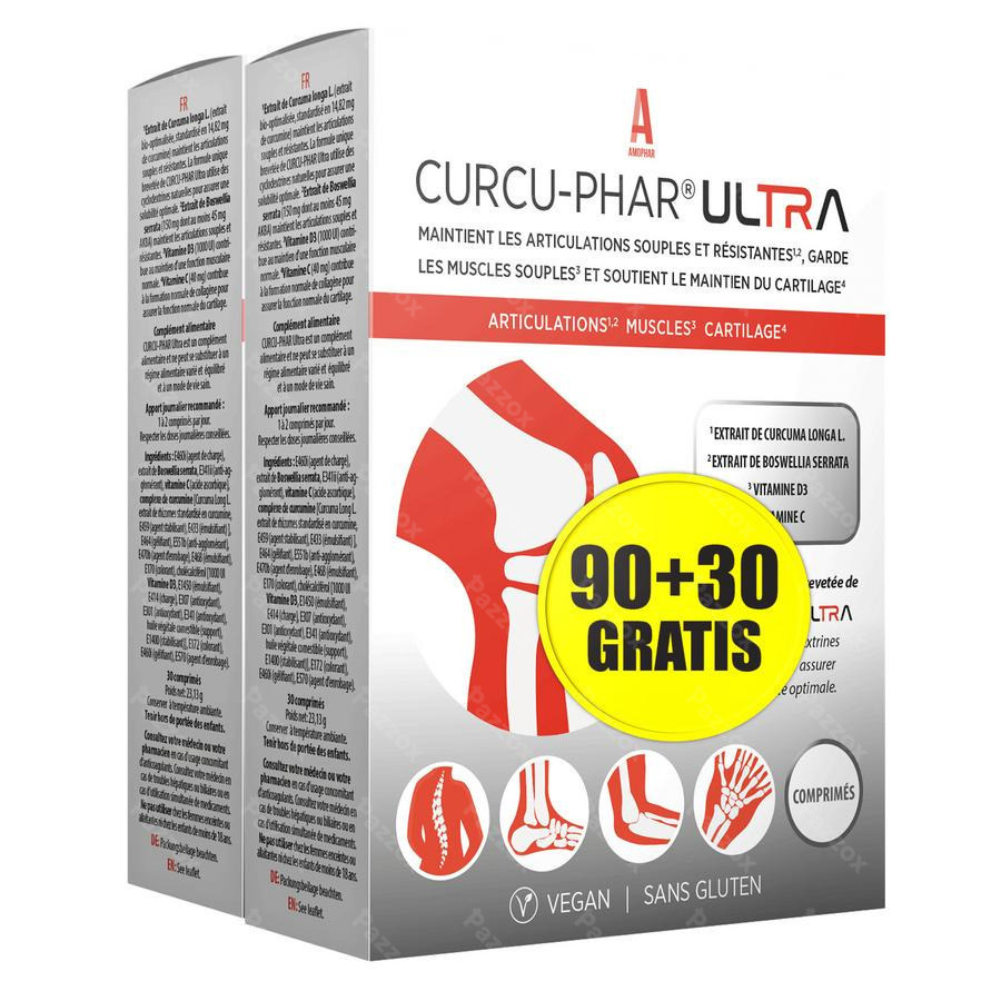 Curcu-Phar Ultra Promo 90 Comprimés + 30 Comprimés Gratuit