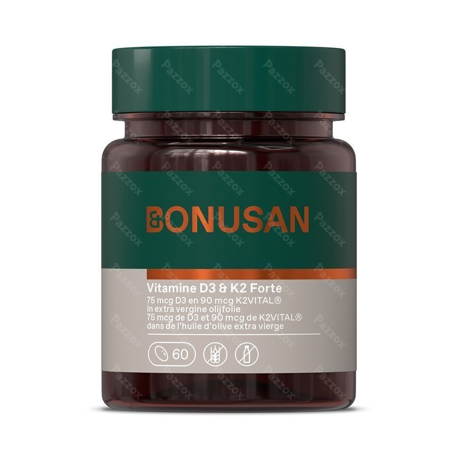 Bonusan Vitamine D3 & K2 60 Softcaps