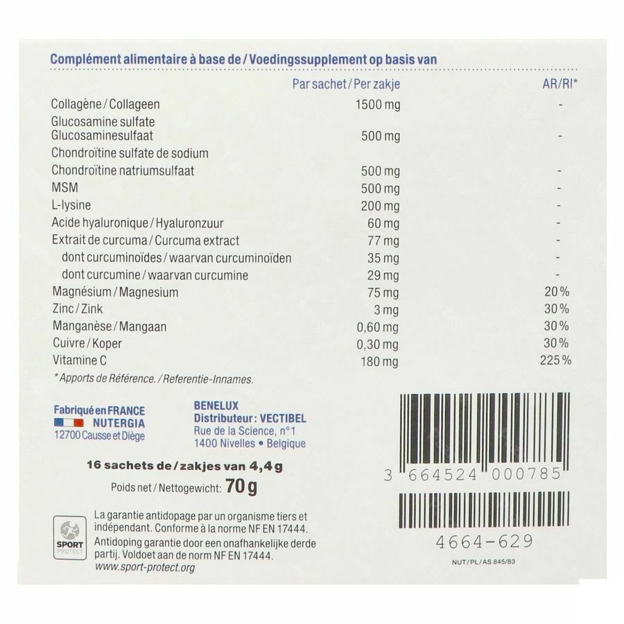 Ergycartil Fort Sach 16