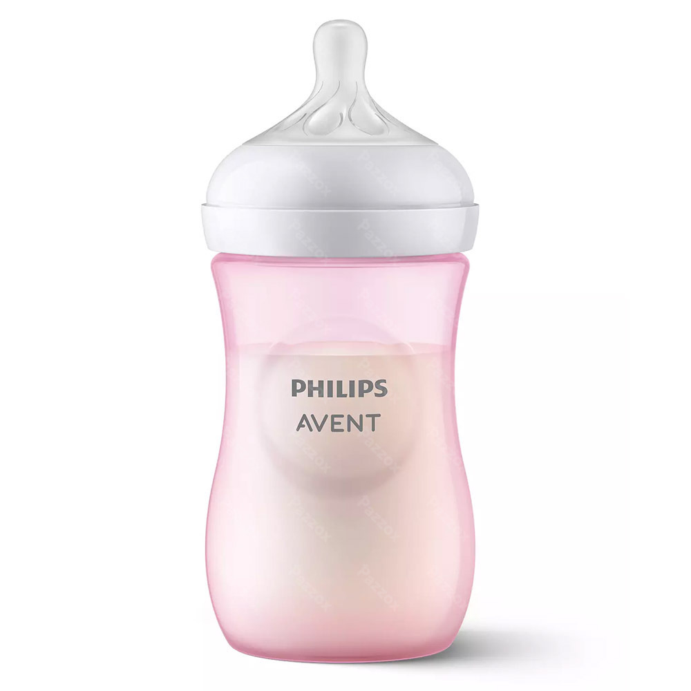 Avent Natural Response 3.0 Biberon 260 ml Rose
