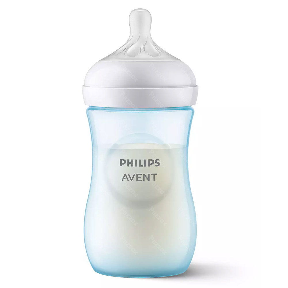 Avent Natural Response 3.0 Biberon 260 ml Bleu