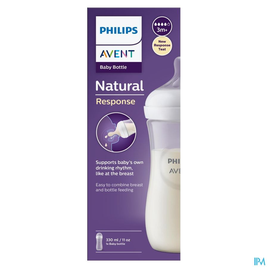 Avent Natural Response 3.0 Biberon 3m+ 330ml